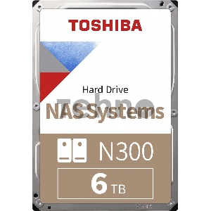 Жесткий диск Toshiba SATA-III 6Tb HDWG460UZSVA N300 (7200rpm) 256Mb 3.5 Bulk