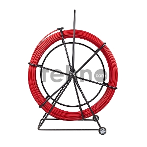 Протяжка кабельная (УЗК в тележке), стеклопруток d=11,0 мм, 50 м красная