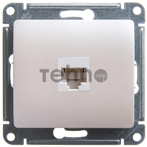 Механизм розетки комп. 1-м Glossa RJ45 CAT.5E перламутр SchE GSL000681K