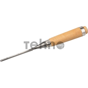 Стамеска-долото ЗУБР Классик с деревянной рукояткой, 6мм