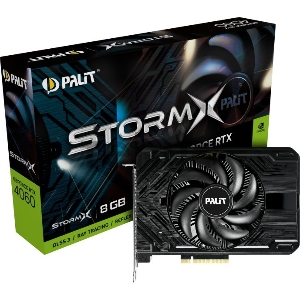 Видеокарта Palit PA-RTX4060 STORMX 8GB 8192Mb 128 GDDR6 1830/17000 HDMIx1 DPx3 HDCP Ret