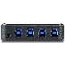 Переключатель Aten US434-AT USB, 4 ПК> 4 устройства, 4 USB B-тип > 4 USB A-тип, Male > Female, со шнурами A-B 2х1.2м.+2х1.8м. для подкл. к управ. комп, фото 3