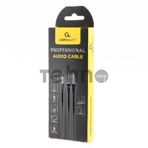 Кабель аудио Cablexpert CCAB-02-35M2RM-1MB. 3.5 джек(M)/2х RCA (M), черный, 1м, блистер