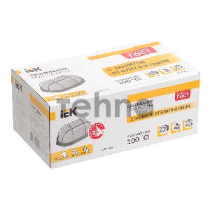 Светильник Iek LNPP0-1202-1-100-K01 НПП1202 белый/овал с реш. 100Вт IP54  ИЭК
