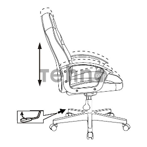 Кресло игровое Zombie 11LT черный/красный текстиль/эко.кожа крестовина пластик