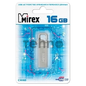 Флеш Диск 16GB Mirex Crab, USB 2.0