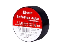 Изолента ПВХ 15мм 5м черный серии SafeFlex Auto | plc-iz-sfau-b | EKF