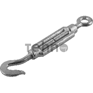 Талреп DIN 1480, крюк-кольцо, М12, 4 шт, кованая натяжная муфта, оцинкованный, ЗУБР Профессионал