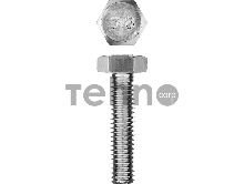 Болт ГОСТ 7798-70, M6 x 25 мм, 7 шт, кл. пр. 5.8, оцинкованный, ЗУБР