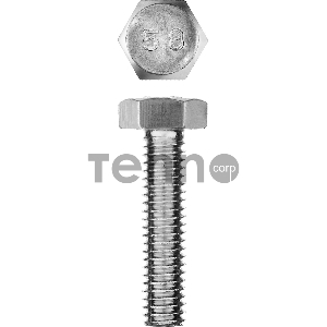 Болт ГОСТ 7798-70, M6 x 25 мм, 7 шт, кл. пр. 5.8, оцинкованный, ЗУБР