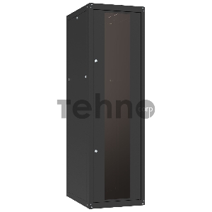 Шкаф коммутационный C3 Solutions Basic.2 18-66.GF13.SD2.BF22 B (NT565630) напольный 18U 600x600мм пер.дв.стекл задн.дв.спл.стал.лист 2 бок.пан. направл.под закл.гайки 600кг черный 457мм 41кг IP20 сталь
