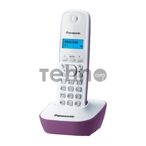Телефон Panasonic KX-TG1611RUF (сиреневый) {АОН, Caller ID,12 мелодий звонка,подсветка дисплея,поиск трубки}