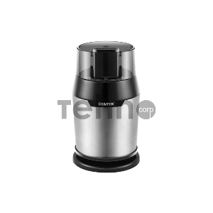 Кофемолка Centek CT-1362 (сталь) 200Вт, 60гр, стальн стакан, стальн чаша, прозрачная крышка