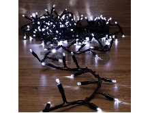 Гирлянда «Кластер» 10 м, 200 LED, черный каучук, IP67, соединяемая, цвет свечения белый NEON-NIGHT