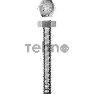 Болт ГОСТ 7798-70, M6 x 40 мм, 5 шт, кл. пр. 5.8, оцинкованный, ЗУБР