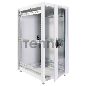Шкаф телекоммуникационный напольный ЭКОНОМ 24U (600 × 600) дверь стекло, дверь металл