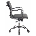 Кресло руководителя Бюрократ CH-993-Low/grey низкая спинка серый искусственная кожа крестовина хромированная, фото 4