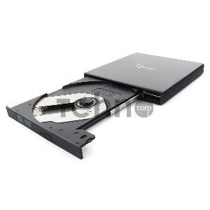 Внешний DVD-привод с интерфейсом USB Gembird DVD-USB-02 пластик, черный