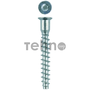 Винт-конфирмат оцинкованный, шестигранный шлиц, 7,0ммx70мм, 1800шт, ЗУБР