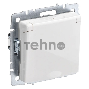 Роз. с з/к/ш с кр. 16А IP44 РСбш10-3-44-БрБ бел. IEK BRITE