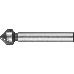 Зенкер ЗУБР 29730-6  ЭКСПЕРТ конусный стальP6M5 d12.4х56мм d8мм для раззенковки М6, фото 1