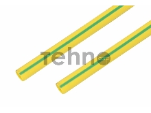 Термоусаживаемая трубка REXANT 20,0/10,0 мм, желто-зеленая, упаковка 10 шт. по 1 м