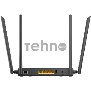 Роутер беспроводной D-Link DIR-825 (DIR-825/GFRU/R3A) AC1200 10/100/1000BASE-TX/4G черный