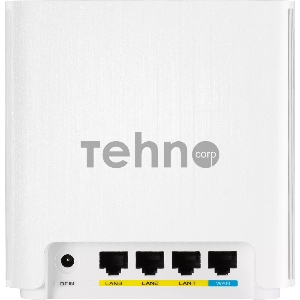 Роутер ASUS XD6 (W-1-PK) // , из 1 точек доступа, 802.11 a/b/g/n/ac/ax,  2,4 + 5 гГц, белый ; 90IG06F0-MO3R60