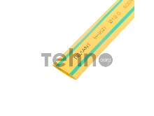 Термоусаживаемая трубка REXANT 12,0/6,0 мм, желто-зеленая, упаковка 50 шт. по 1 м