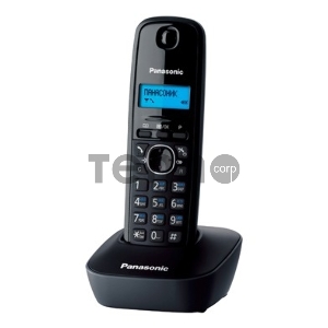 Телефон Panasonic KX-TG1611RUH (серый) {АОН, Caller ID,12 мелодий звонка,подсветка дисплея,поиск трубки}
