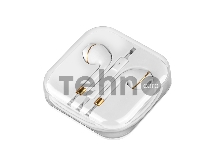Проводные наушники-вставки с микрофоном Hoco M1 White для Apple