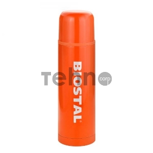 Термос BIOSTAL NB-500 C-O оранжевый, 0.5 л, у/г с кнопкой (в уп. 12 шт)