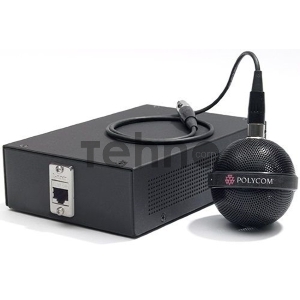 Микрофон потолочный Ceiling Microphone array - Black Primary. Includes 2ft/60cm drop cable, electronics Interface, wall plate with 10ft/3m & 50ft/15m plenum cable. For RealPresence Group, HDX & SoundStructure. See Extension for additonal arrays