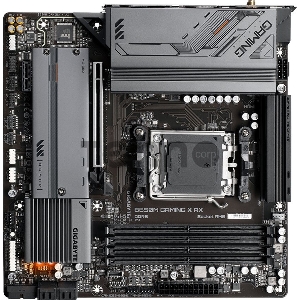 Материнская плата Gigabyte B650M GAMING X AX, Socket AM5, AMD B650, 4xDDR5-5200, HDMI+DP+DP, 1xPCI-Ex16, 1xPCI-Ex1, 4xSATA3(RAID 0/1/10), 2xM.2, 8 Ch Audio, 2.5GLan, WiFi, (4+4)xUSB2.0, (3+2)xUSB3.2, (1+1)xUSB3.2 Type-C™, 1xPS/2, mATX, RTL {}