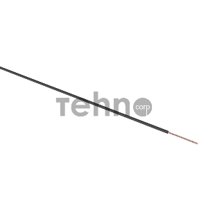 Провод ПГВА REXANT 1х0.50 мм², черный, бухта 100 м