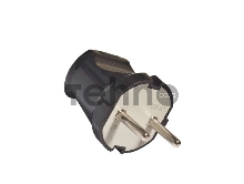 Вилка электрич. без заземл. черн. 6А 250В (еврослот) UNIVersal А0113