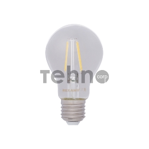 Лампа филаментная REXANT Груша A60 7.5 Вт 750 Лм 4000K E27 прозрачная колба