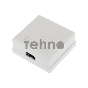 Рoзетка компьютерная внешняя, 2-порта RJ-45 (8P8C), FTP экранированная, категория 6, REXANT