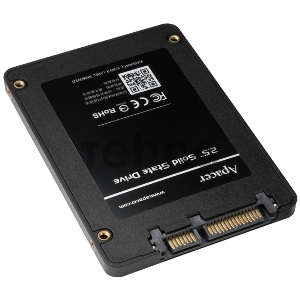 Накопитель SSD Apacer 480GB AS340X 2.5 Client AP480GAS340XC-1 SATA 6Gb/s, 550/520, IOPS 87/80K, MTBF 1.5M, 3D TLC, 280TBW, 0,53DWPD, RTL