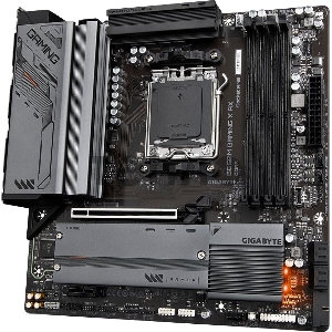 Материнская плата Gigabyte B650M GAMING X AX, Socket AM5, AMD B650, 4xDDR5-5200, HDMI+DP+DP, 1xPCI-Ex16, 1xPCI-Ex1, 4xSATA3(RAID 0/1/10), 2xM.2, 8 Ch Audio, 2.5GLan, WiFi, (4+4)xUSB2.0, (3+2)xUSB3.2, (1+1)xUSB3.2 Type-C™, 1xPS/2, mATX, RTL {}