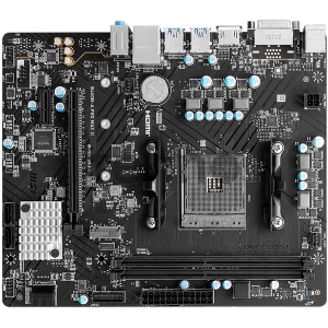 Материнская плата MSI B450M-A PRO MAX II AM4 2DDR4 1PCI-Ex16 1M.2 4SATA3 6USB3.2 Gen1 6USB2.0 HD Audio 4xSATA3(RAID 0/1/10), 1xM.2, 8 Ch Audio, GLan, (2+4)xUSB2.0, (4+2)xUSB3.2, 1xPS/2, mATX, RTL {20} (667696)