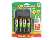 Аккумулятор + зарядное устройство GP PowerBank 270AAHCMHSPBA-2CR4 AA NiMH 2700mAh (4шт) блистер