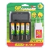 Аккумулятор + зарядное устройство GP PowerBank 270AAHCMHSPBA-2CR4 AA NiMH 2700mAh (4шт) блистер, фото 1