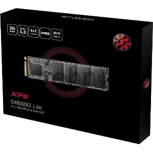 Твердотельный диск 512GB ADATA XPG SX6000 Lite, M.2 2280, PCI-E 3x4, [R/W - 1800/1200 MB/s] 3D-NAND TLC