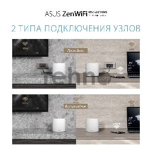 Роутер ASUS XD6 (W-1-PK) // , из 1 точек доступа, 802.11 a/b/g/n/ac/ax,  2,4 + 5 гГц, белый ; 90IG06F0-MO3R60