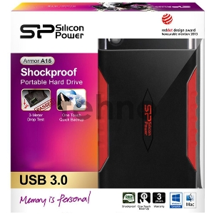 Внешний жесткий диск Silicon Power USB 3.0 1Tb SP010TBPHDA15S3L Armor 2.5 черный