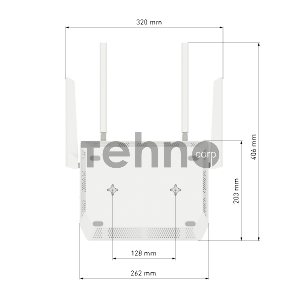 Роутер беспроводной Keenetic Giant (KN-2610)AC1300 10/100/1000BASE-TX/4G ready белый