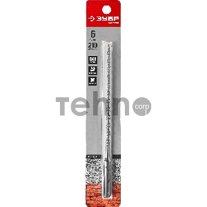 Бур ЗУБР SDS-plus 6х210 мм