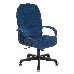 Кресло руководителя Бюрократ CH-868N Fabric темно-синий Velvet 29 крестовина пластик, фото 1