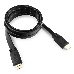 Кабель HDMI Gembird/Cablexpert , 1.8м, v1.4, 19M/19M, плоский кабель, черный, позол.разъемы, экран(CC-HDMI4F-6), фото 1